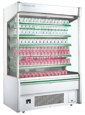 Upright Store Glass Door Refrigerator For Milk Display Danfoss Compressor
